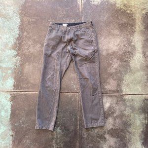 Volcom Frickin Modern Stretch Pants, Charcoal Heather, Men's 32" Waist
